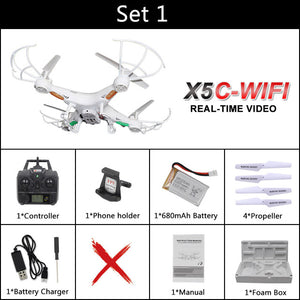 Lanbird X5C-WIFI FPV Drone with Camera HD WIFI Remote Control Quadcopter Professional Dron RC Drones vs SYMA X5SW 501S H37