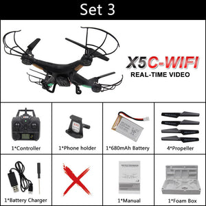 Lanbird X5C-WIFI FPV Drone with Camera HD WIFI Remote Control Quadcopter Professional Dron RC Drones vs SYMA X5SW 501S H37
