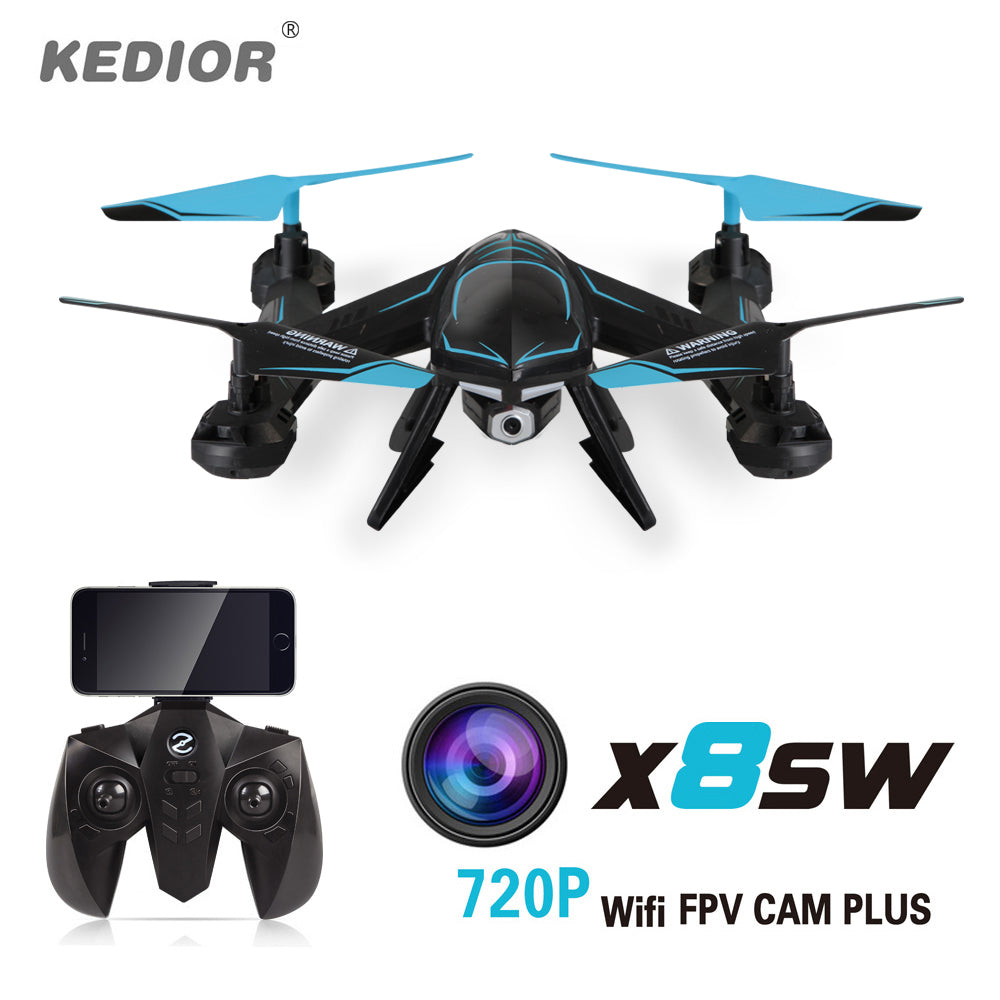 KEDIOR X8SW Quadrocopter Wifi Fpv Drone with Camera HD Rc Helicopter Quadcopter 2.4G Professional 720P Camera Helicopter