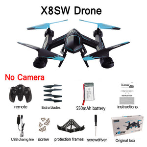 KEDIOR X8SW Quadrocopter Wifi Fpv Drone with Camera HD Rc Helicopter Quadcopter 2.4G Professional 720P Camera Helicopter